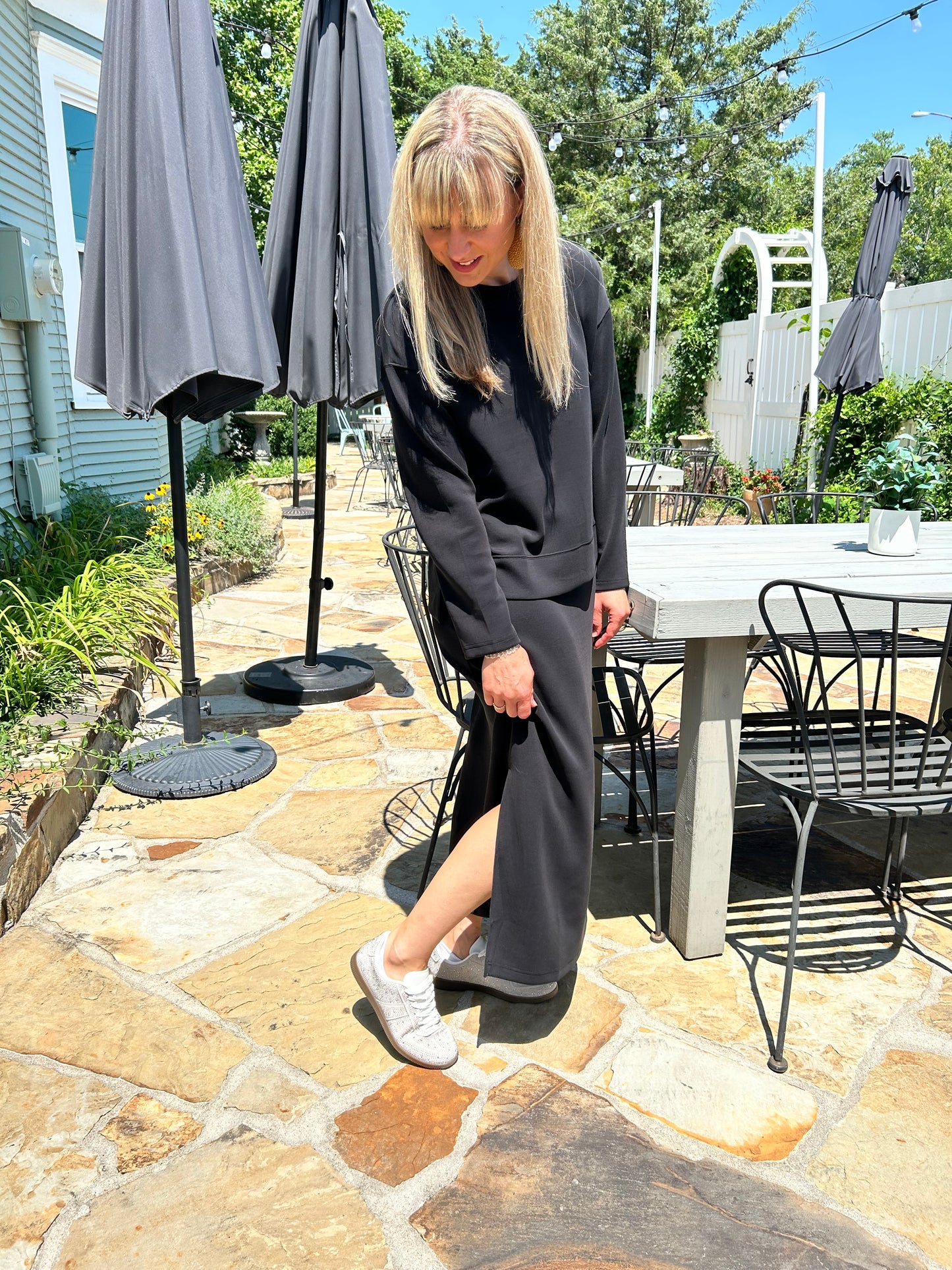 Luxe Tank Maxi Dress Black
