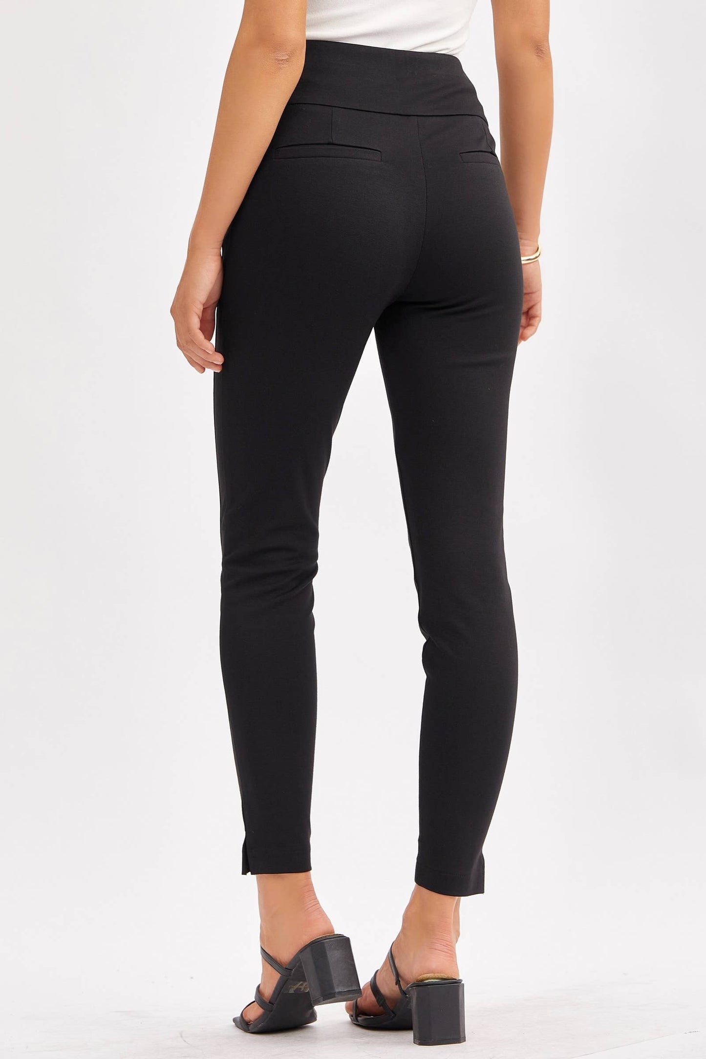 Skinny Ponte Pants 28" Black