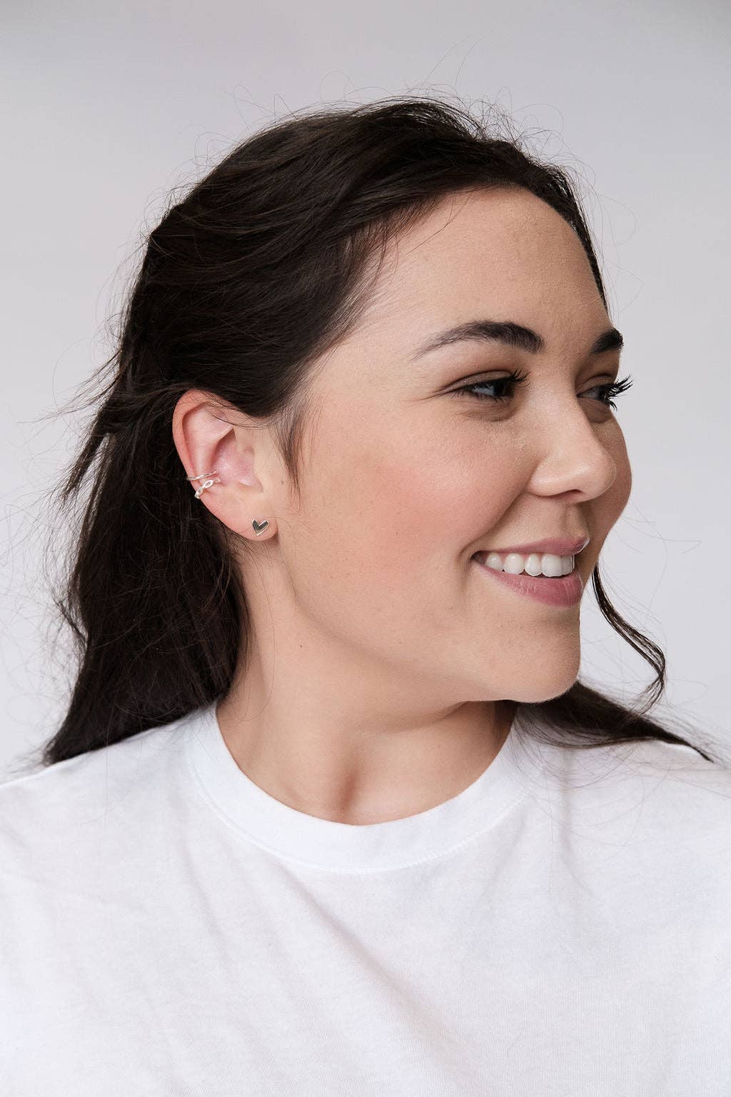 Silver Sweetheart Studs