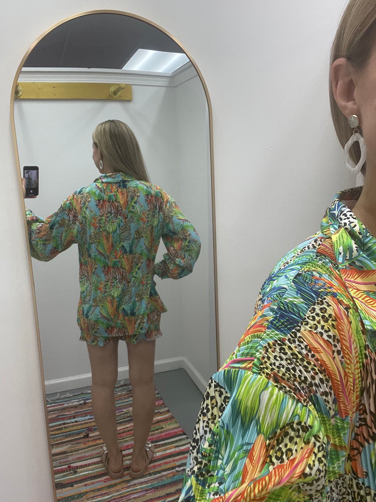 Safari Chic Pleated Set