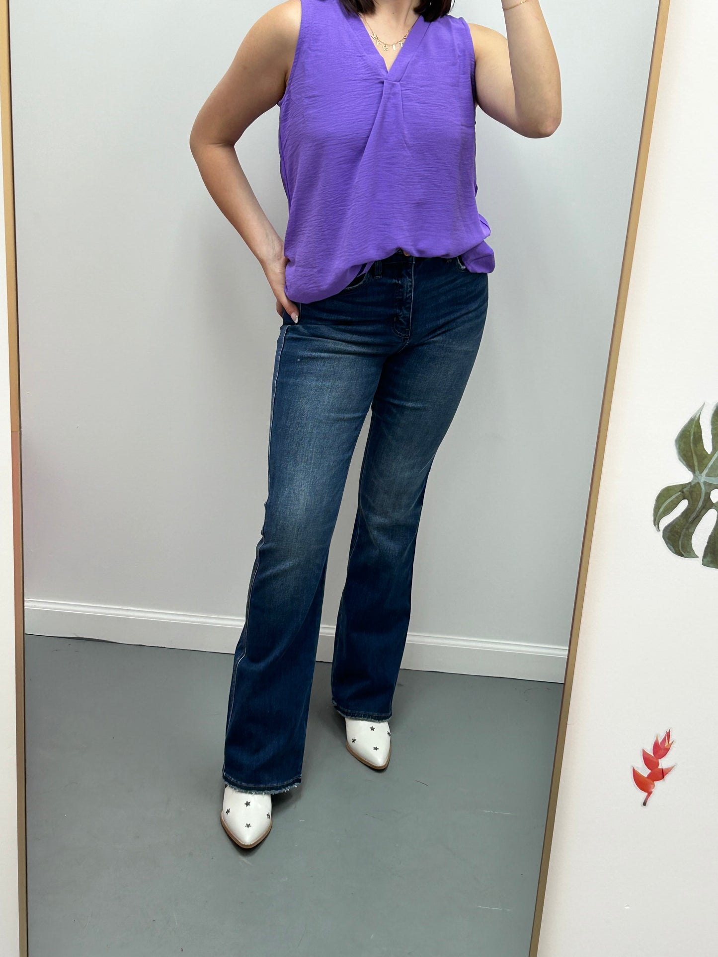 Layering Tank V-Neck/ Purple