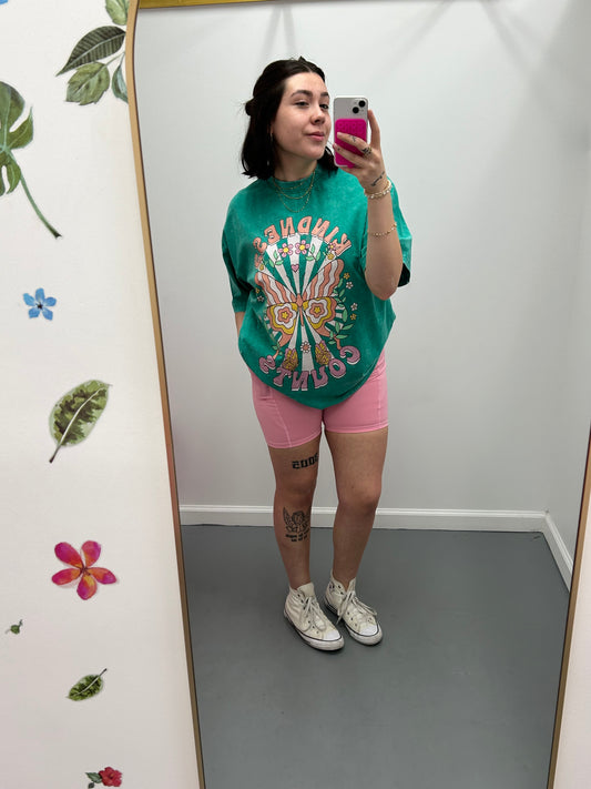 Biker Shorts w/Pockets Lt Pink