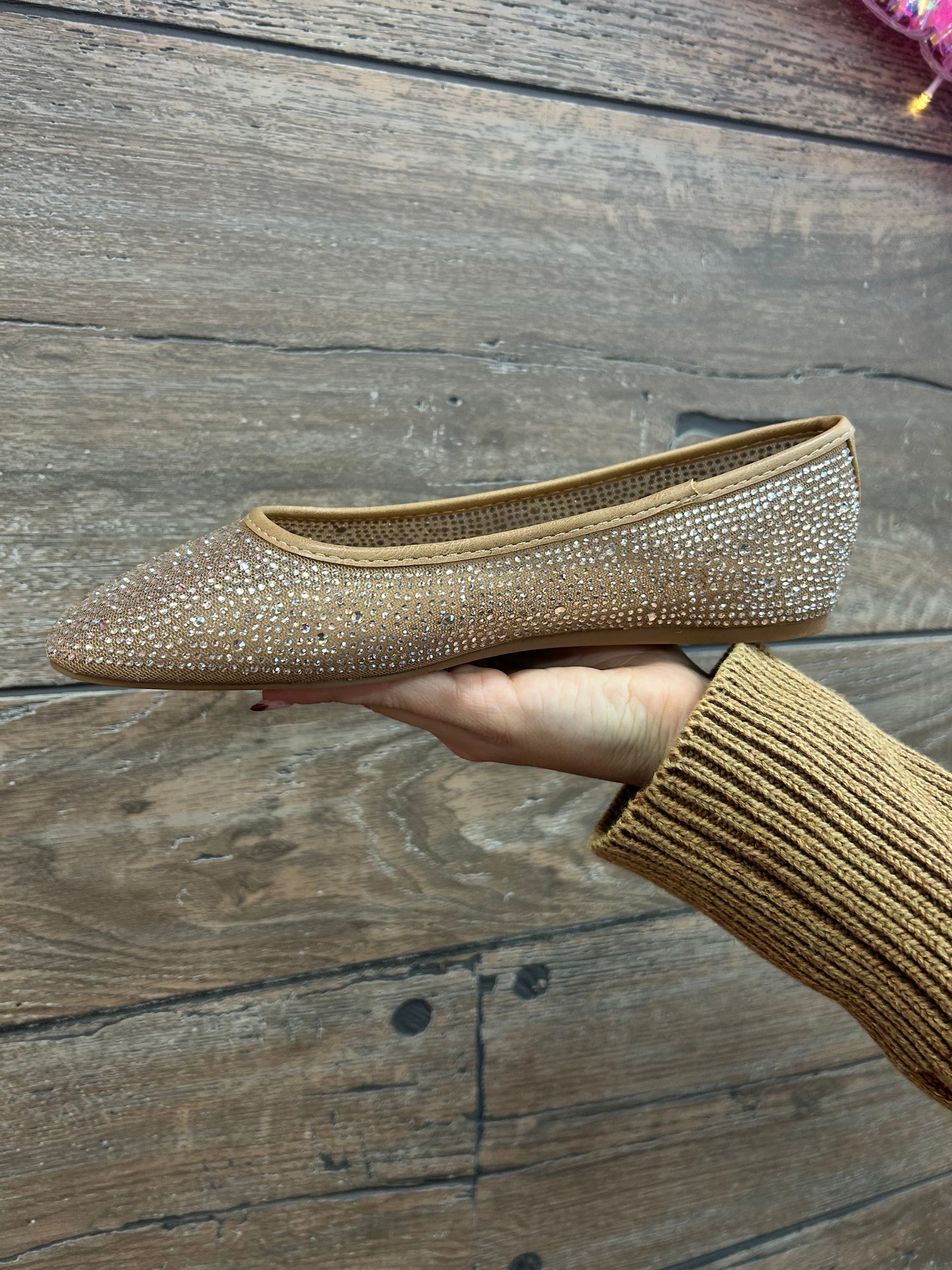 Sparkle Flats Tan