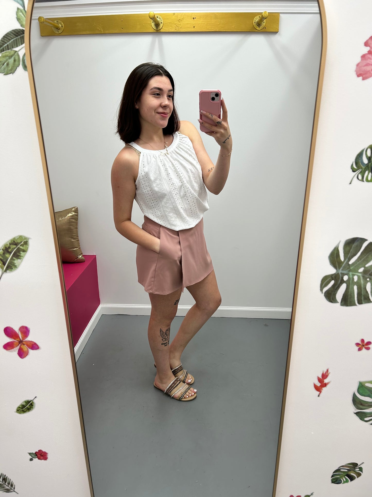 Flowy Scoop Line Tank