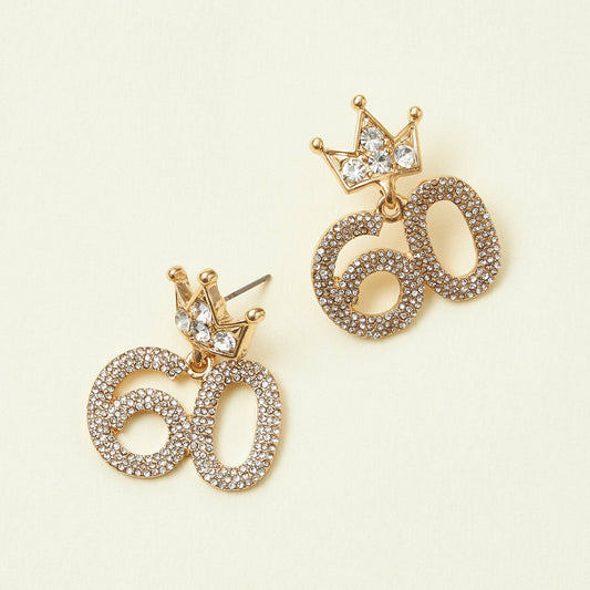 Birthday Milestone Earrings (60)
