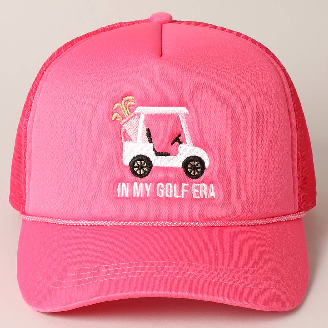 My Golf Era Trucker Hat Pink