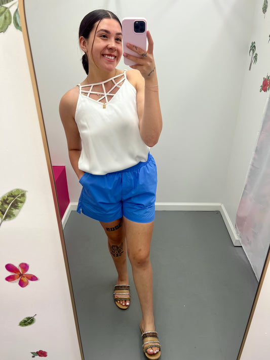 Linen Shorts W/ Pockets