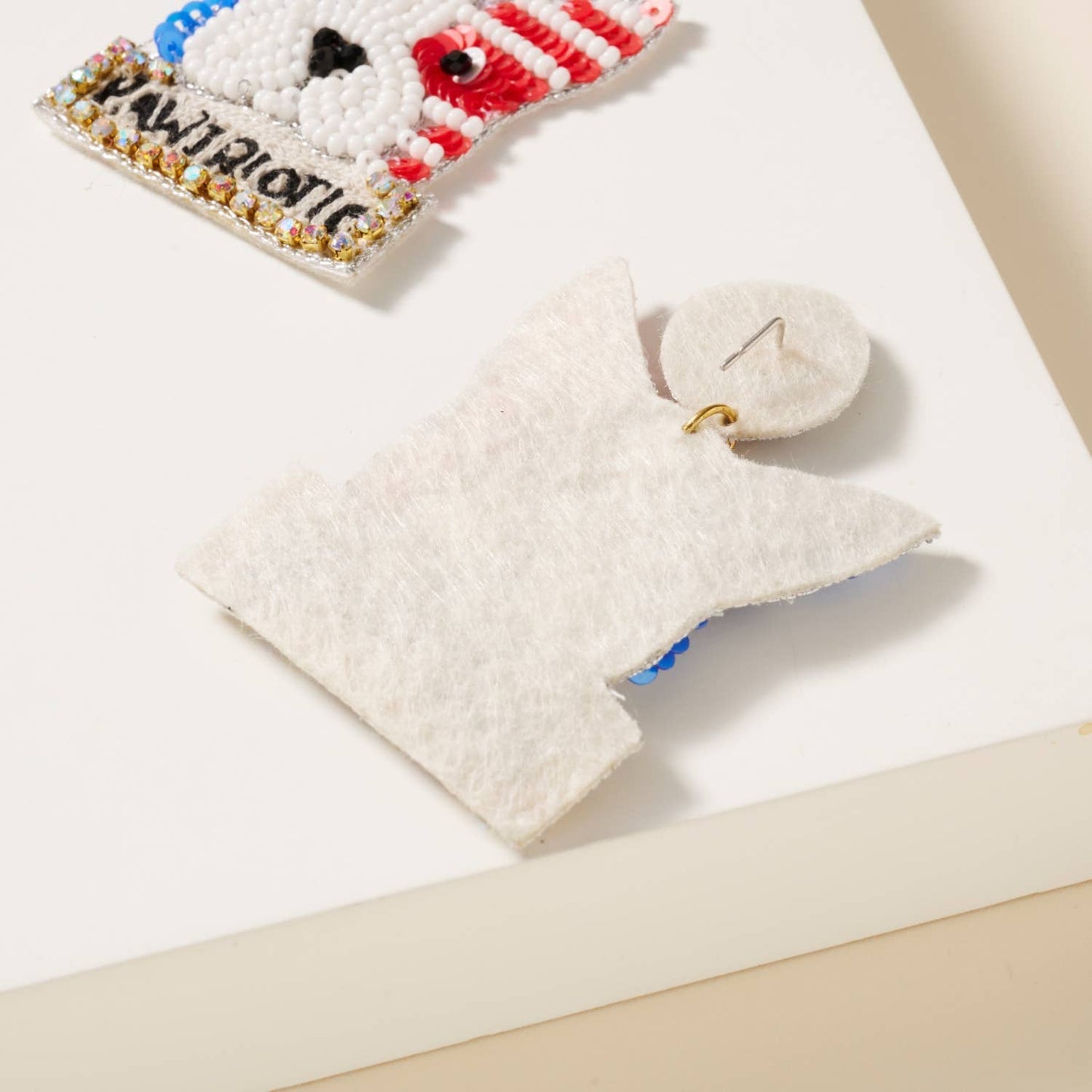 Pawtriotic Beaded Earrings