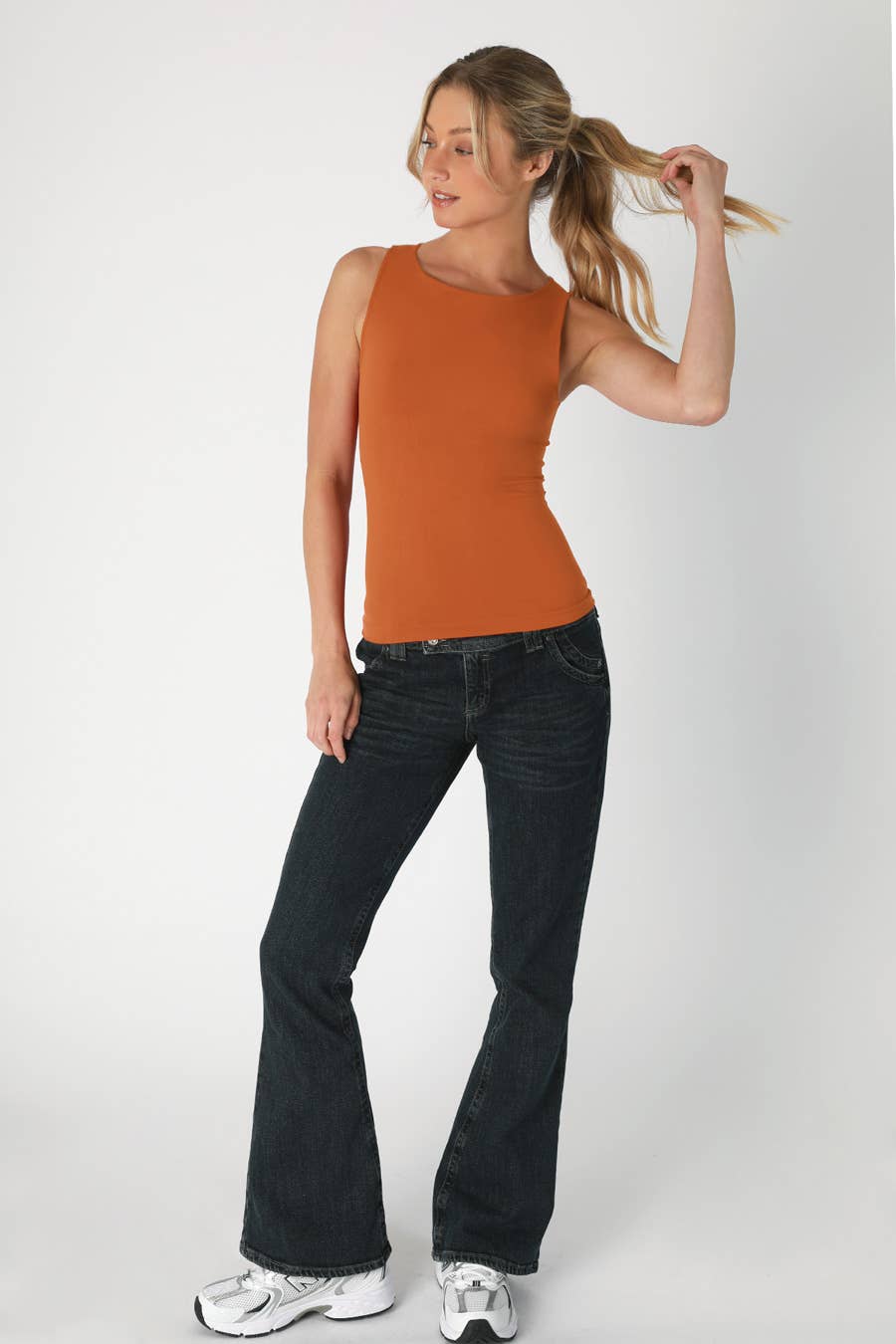Boat Neck Tank Sunset