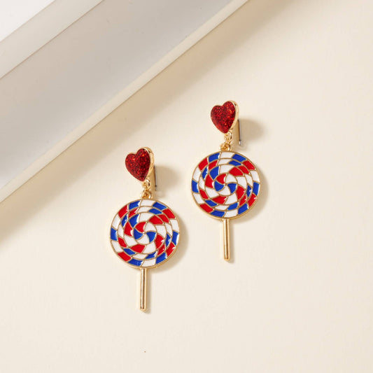 USA Lollipop Earrings