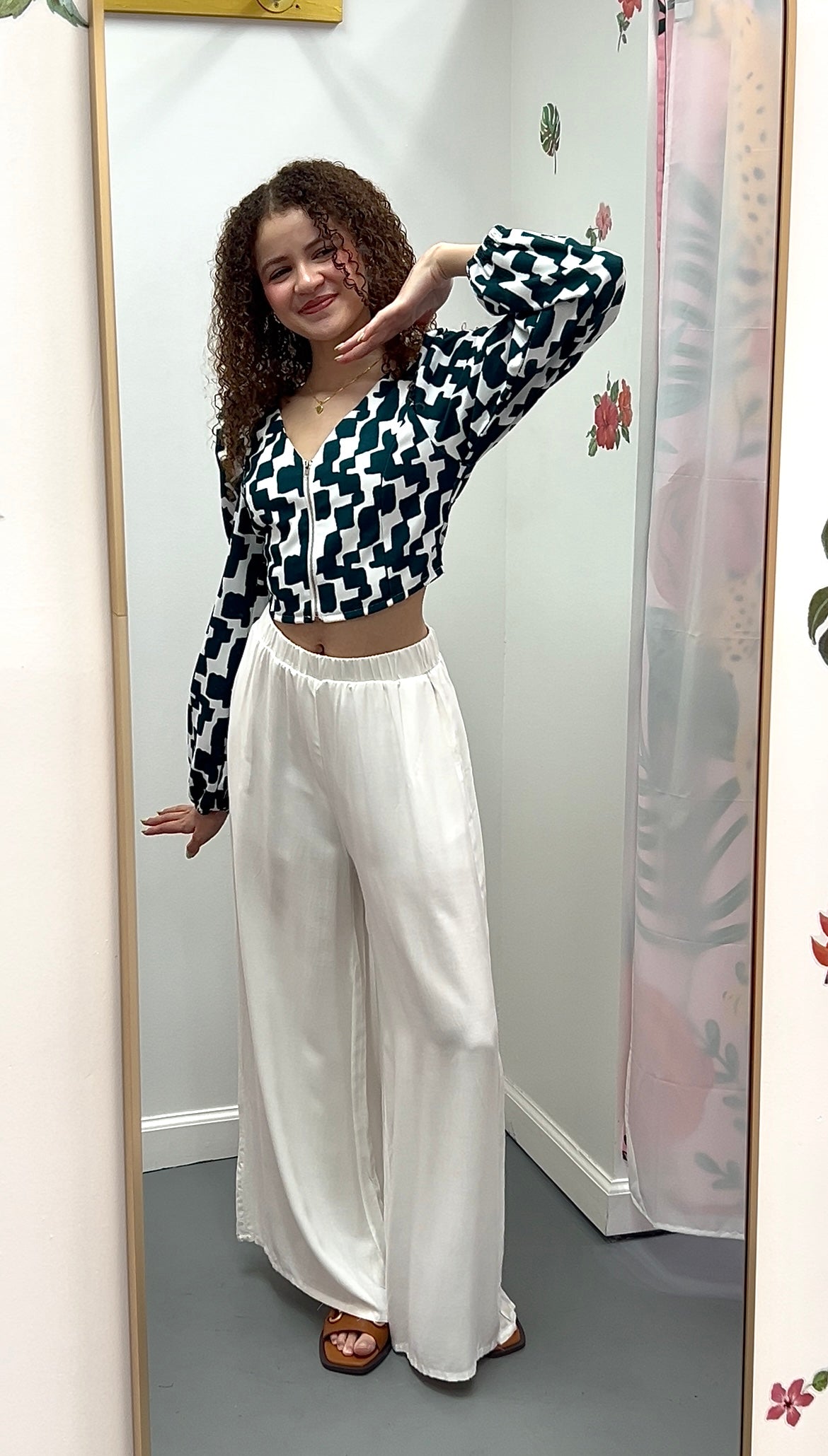 Breezy Wide Leg Pants White