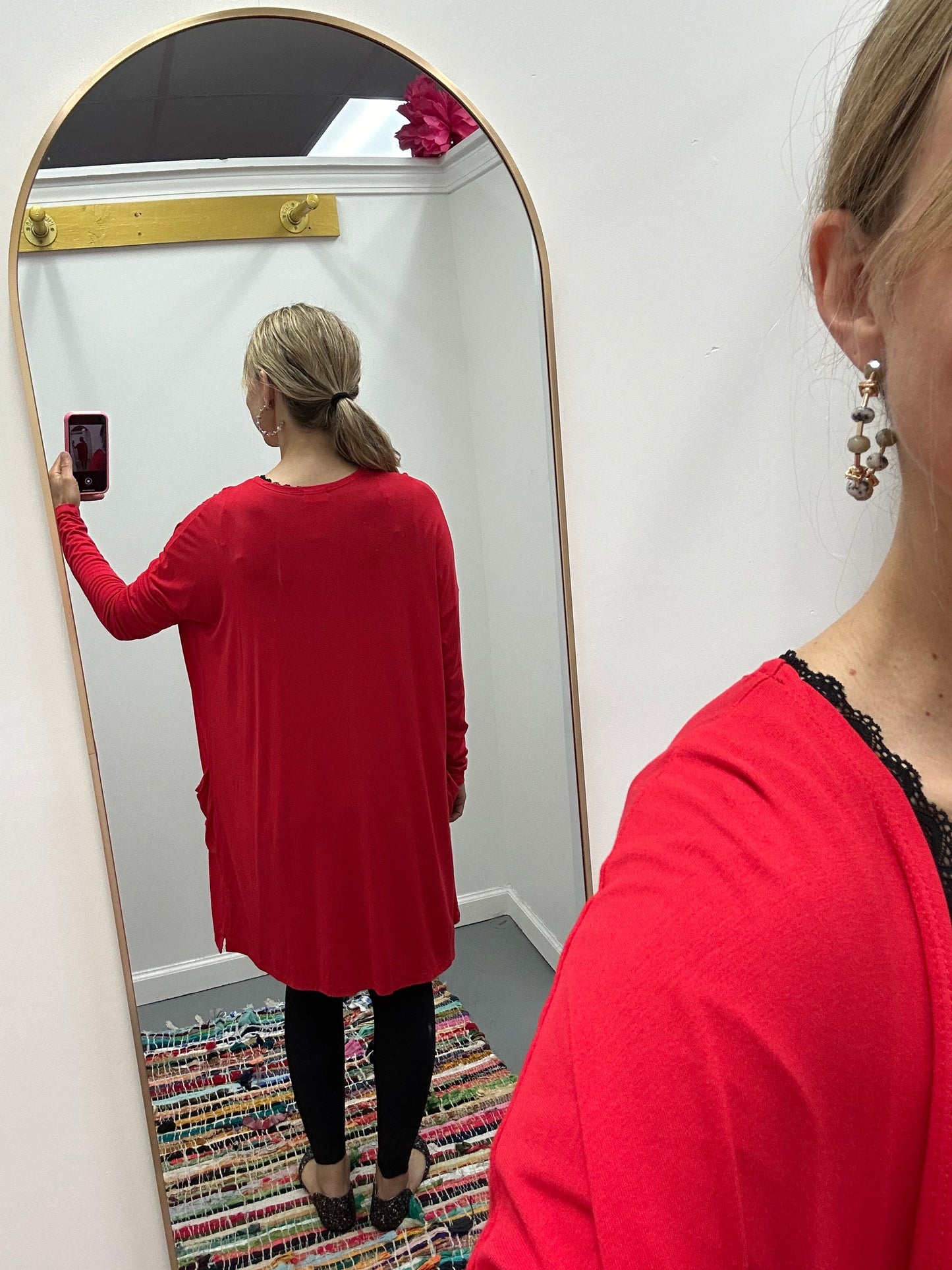 Red Bouncy Cardigan
