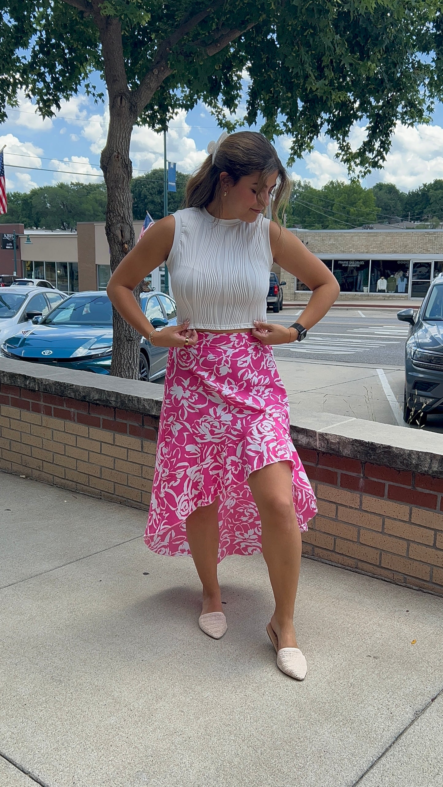 Wavy Cropped Tank
