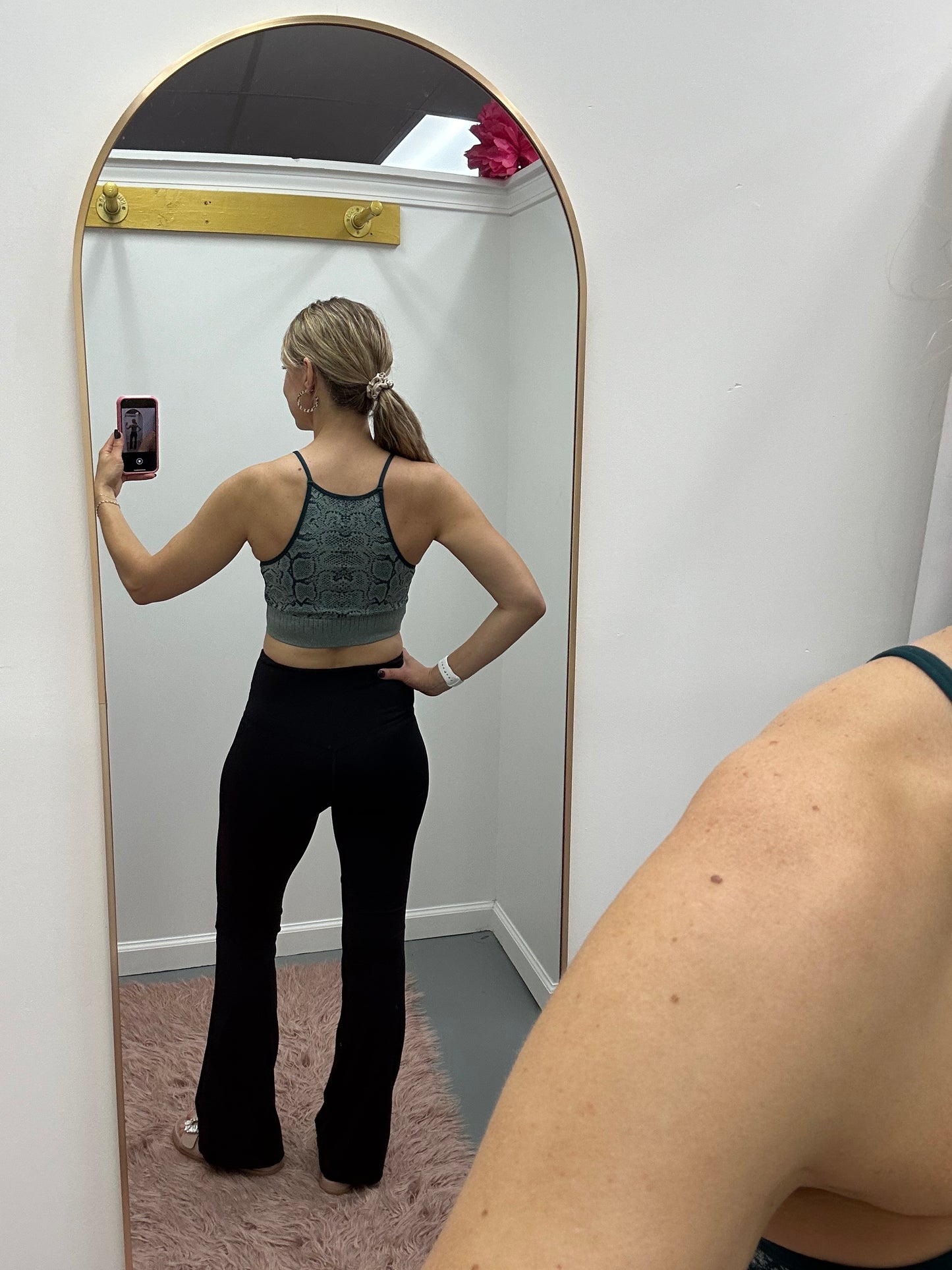 Snake Skin High Neck Cami