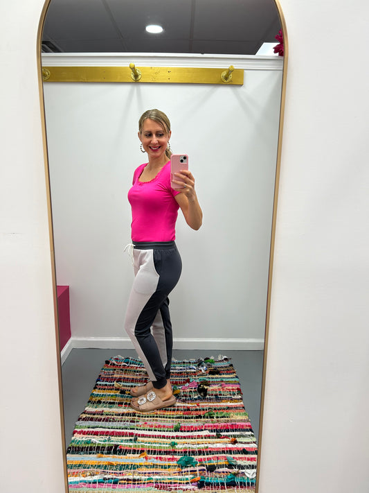 Two Tone Joggers Grey