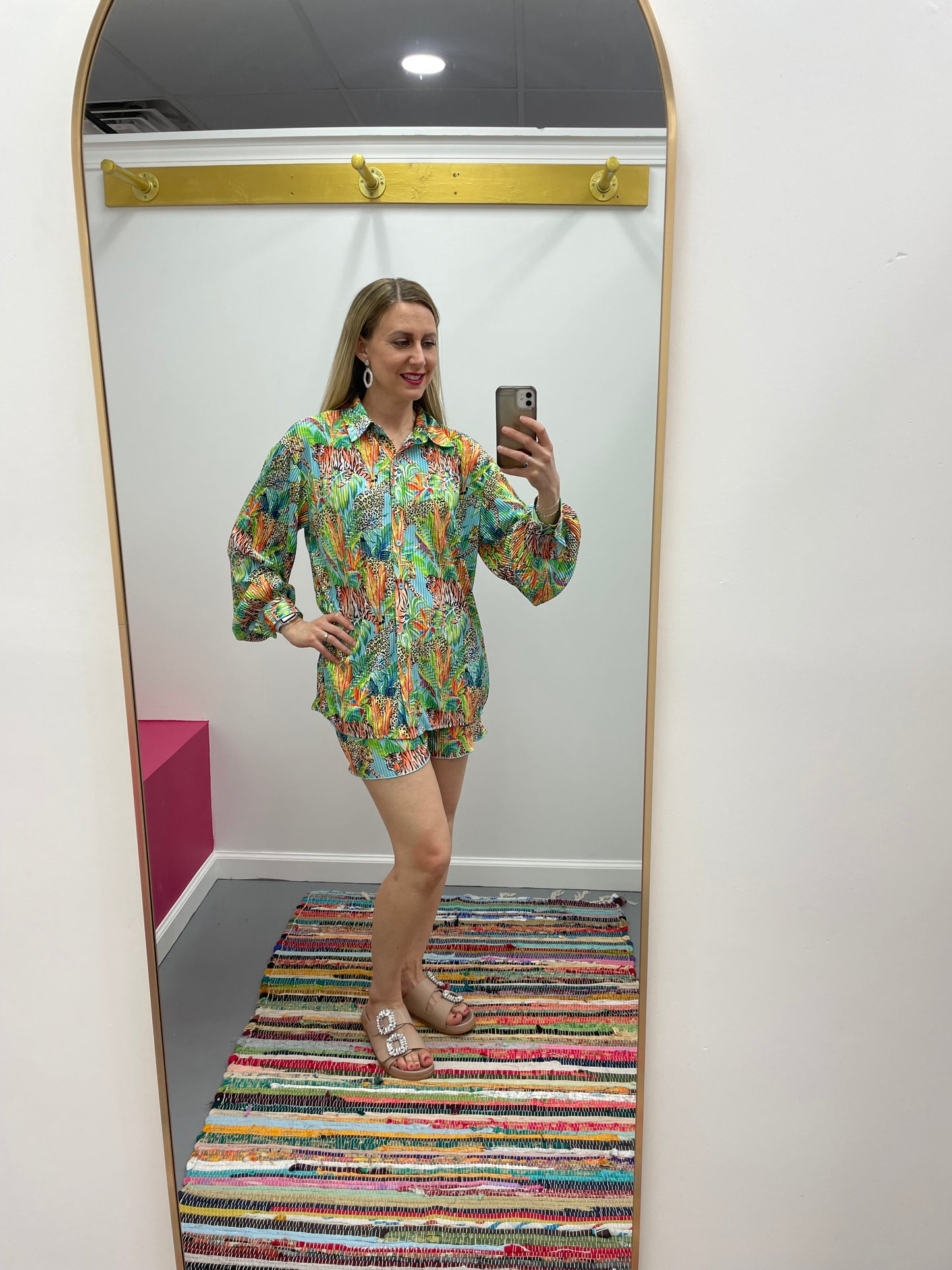 Safari Chic Pleated Set