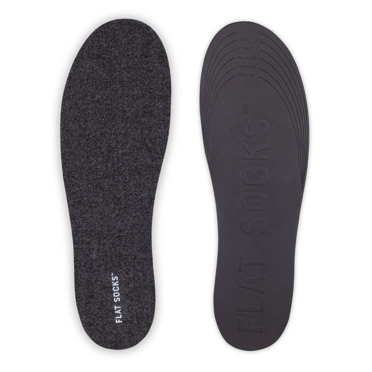 Flat Socks Dark Gray