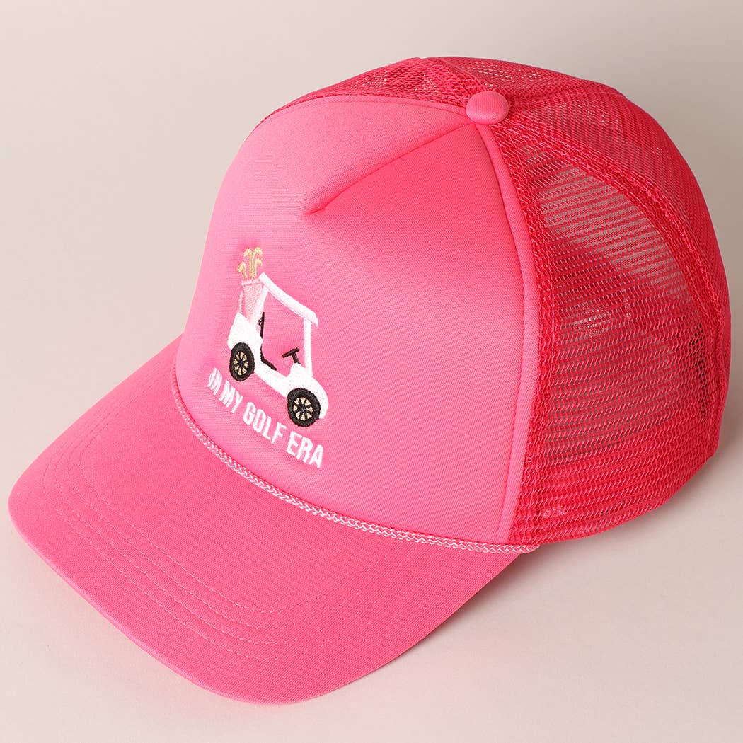 My Golf Era Trucker Hat Pink