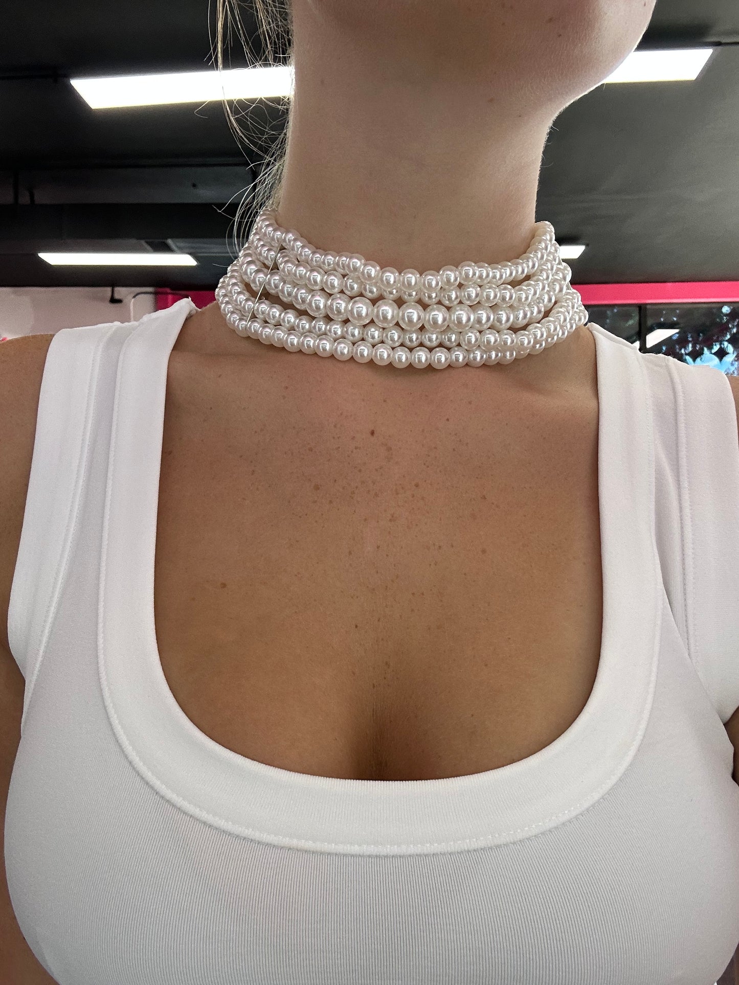 Pearl Layered Choker