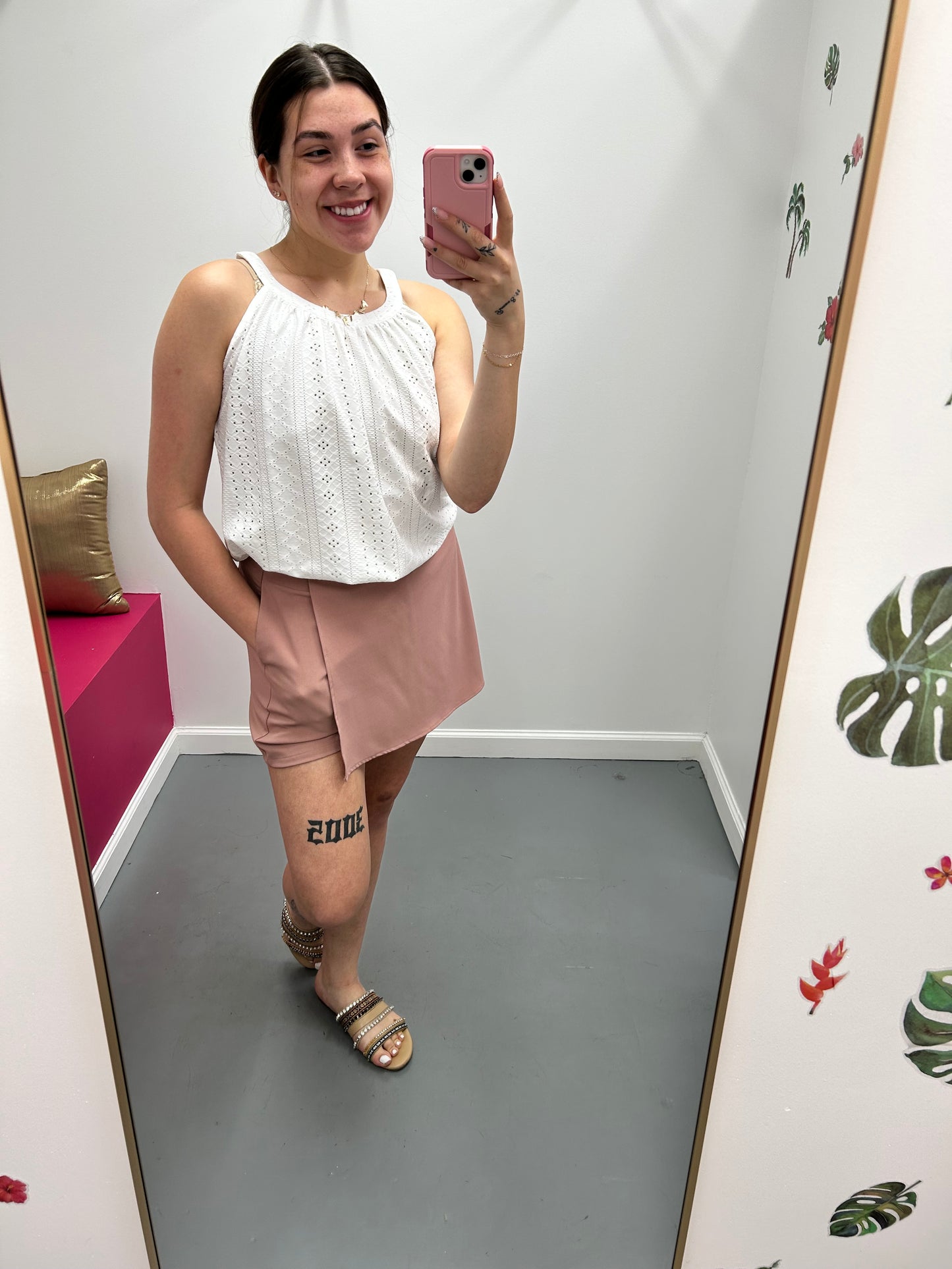 Flowy Scoop Line Tank