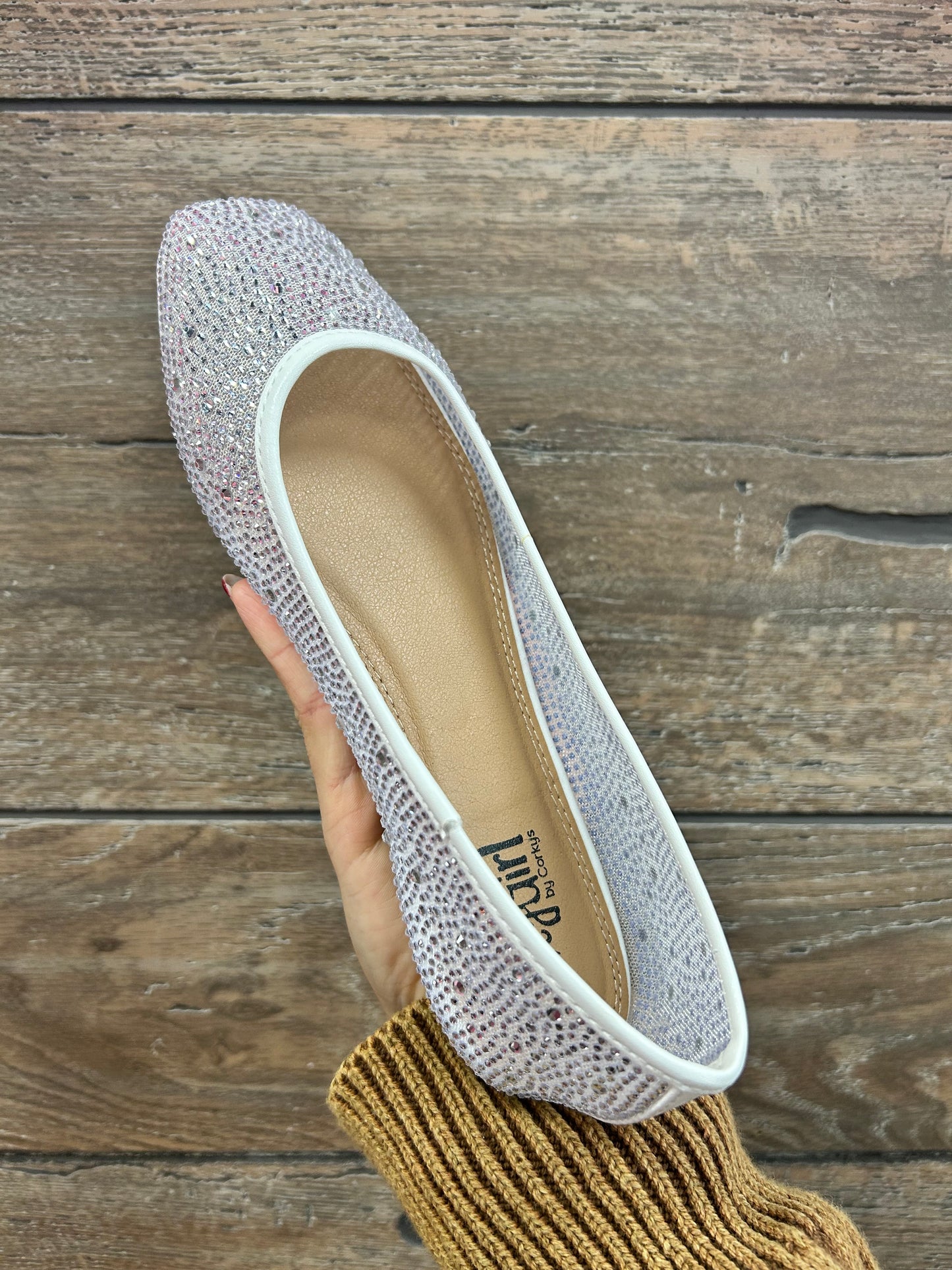 Sparkle Flats White