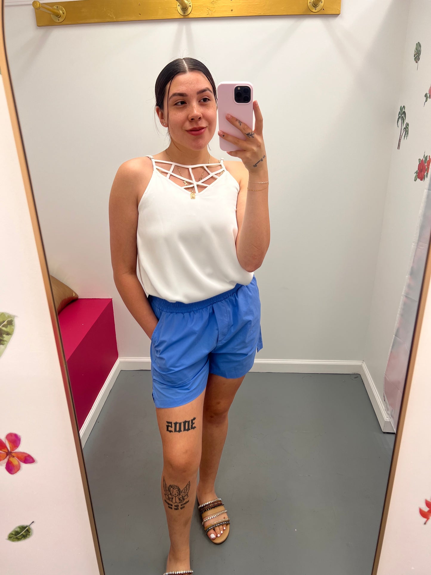 Linen Shorts W/ Pockets
