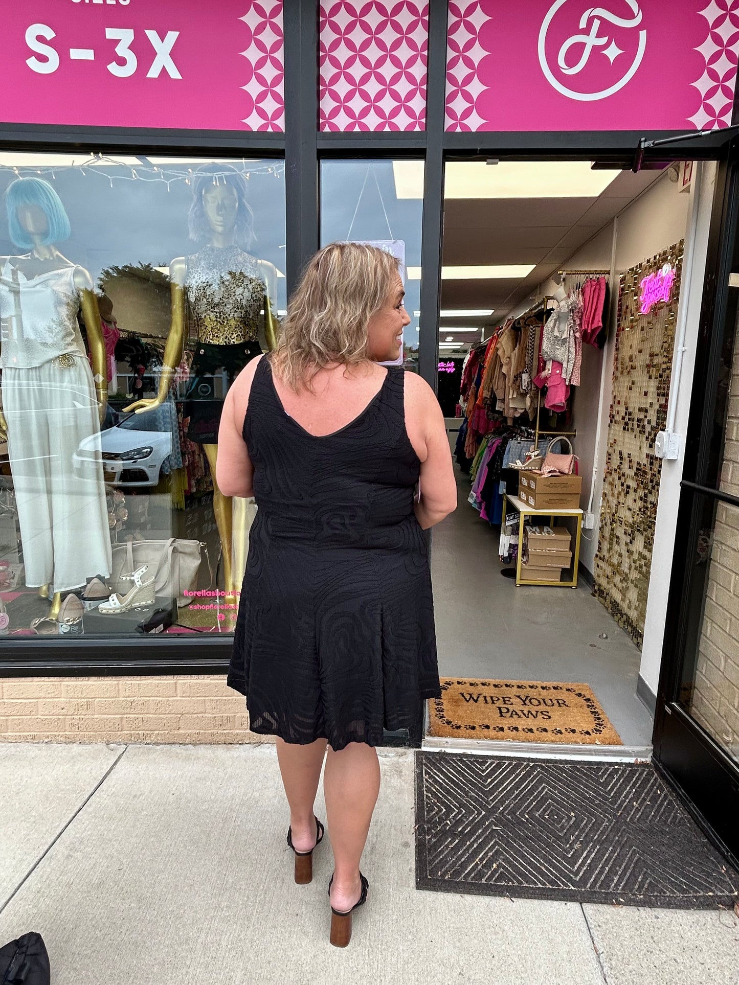 Curvy Tank Dress Black