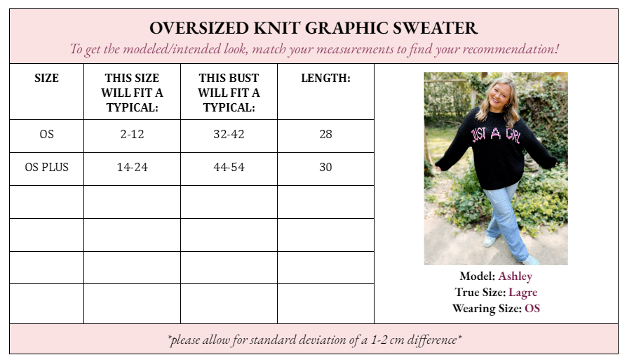 Just a Girl Oversized Sweater