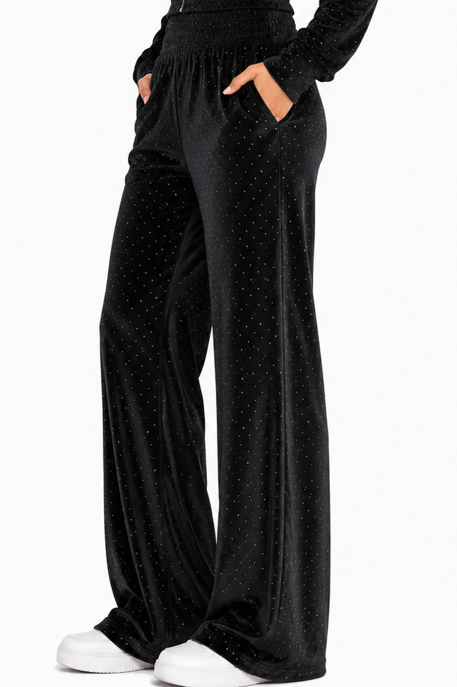All Eyes on Me Velvet Sparkle Pants