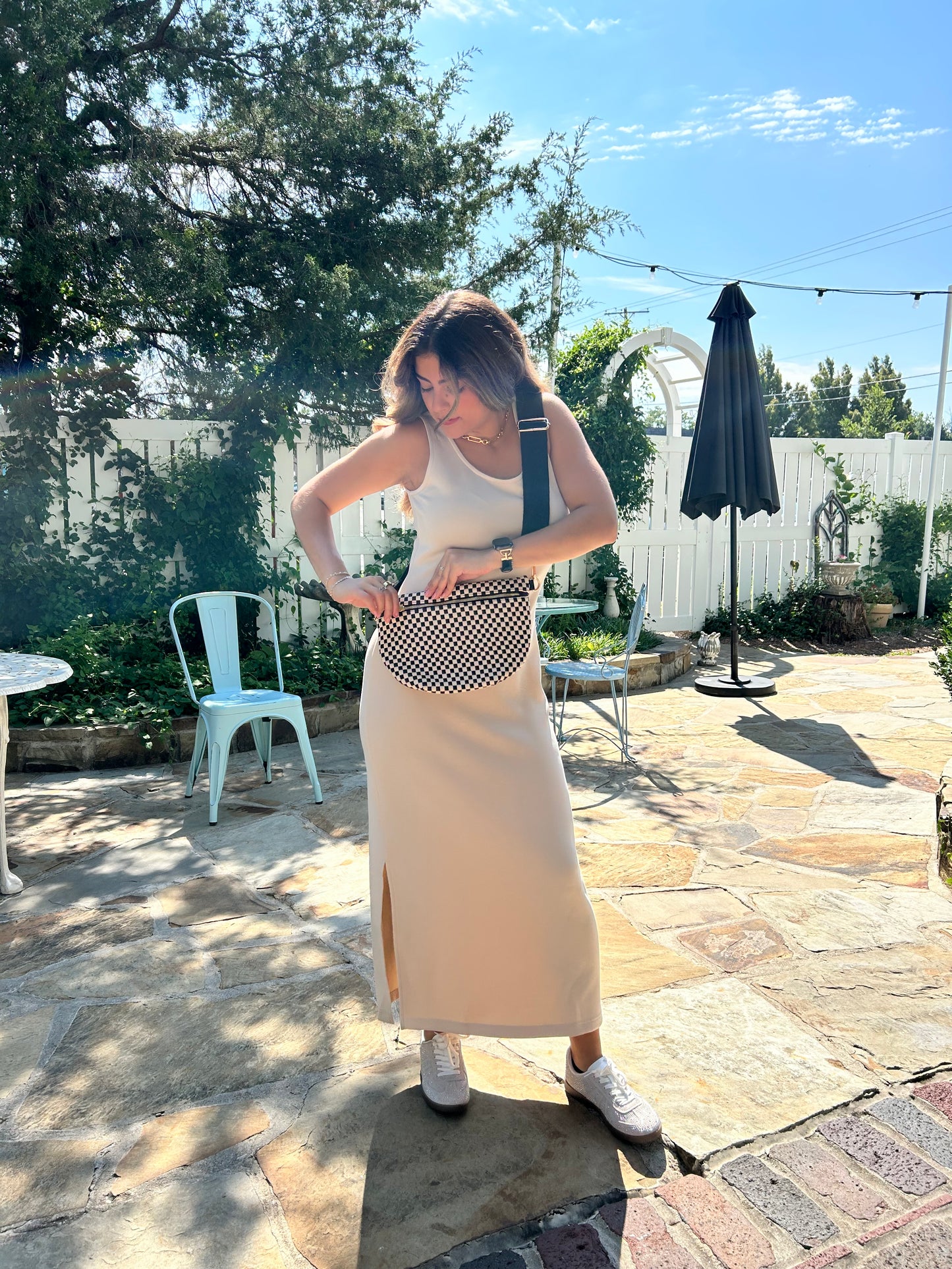 Luxe Tank Maxi Dress Cream