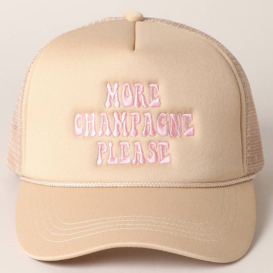 More Champagne Trucker Cap