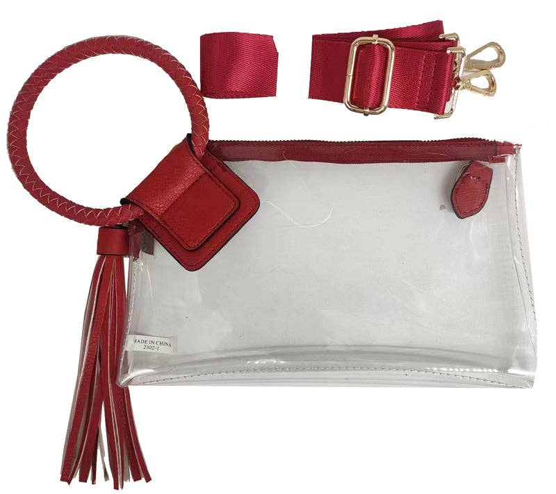 Clear Cuff Wristlet Clutch