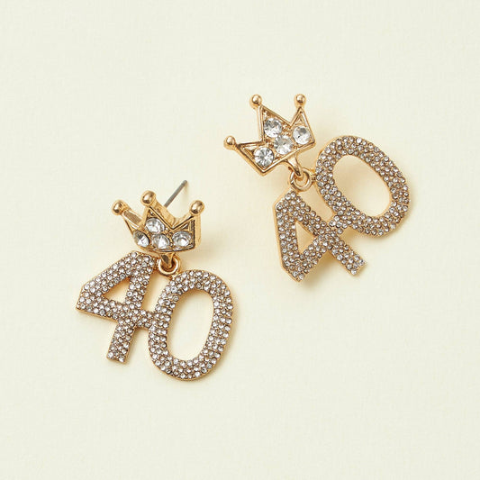Birthday Milestone Earrings (40)