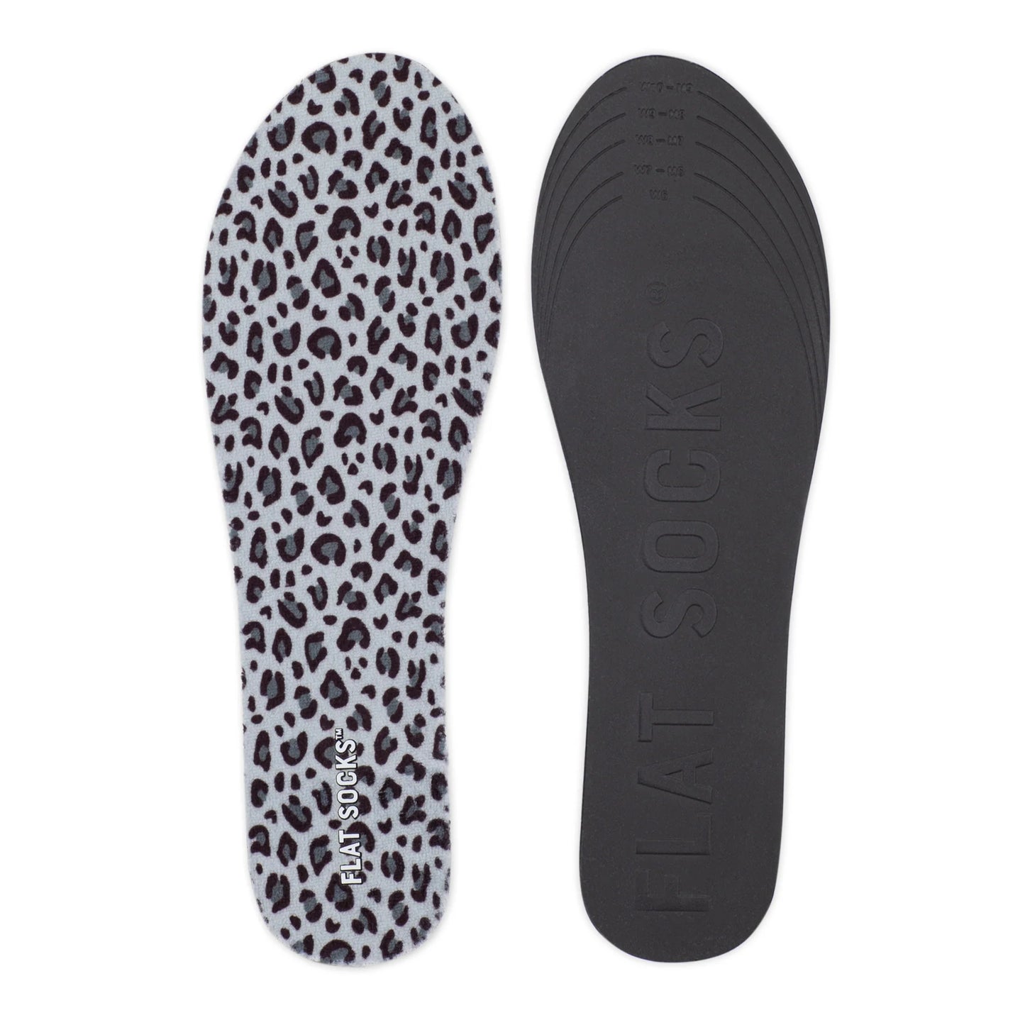 Flat Socks Snow Leopard