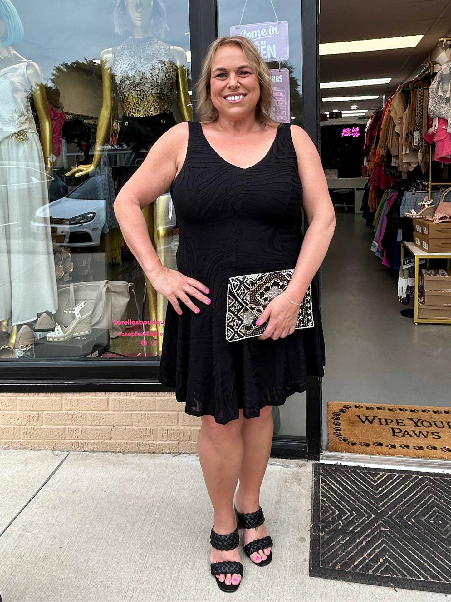 Curvy Tank Dress Black