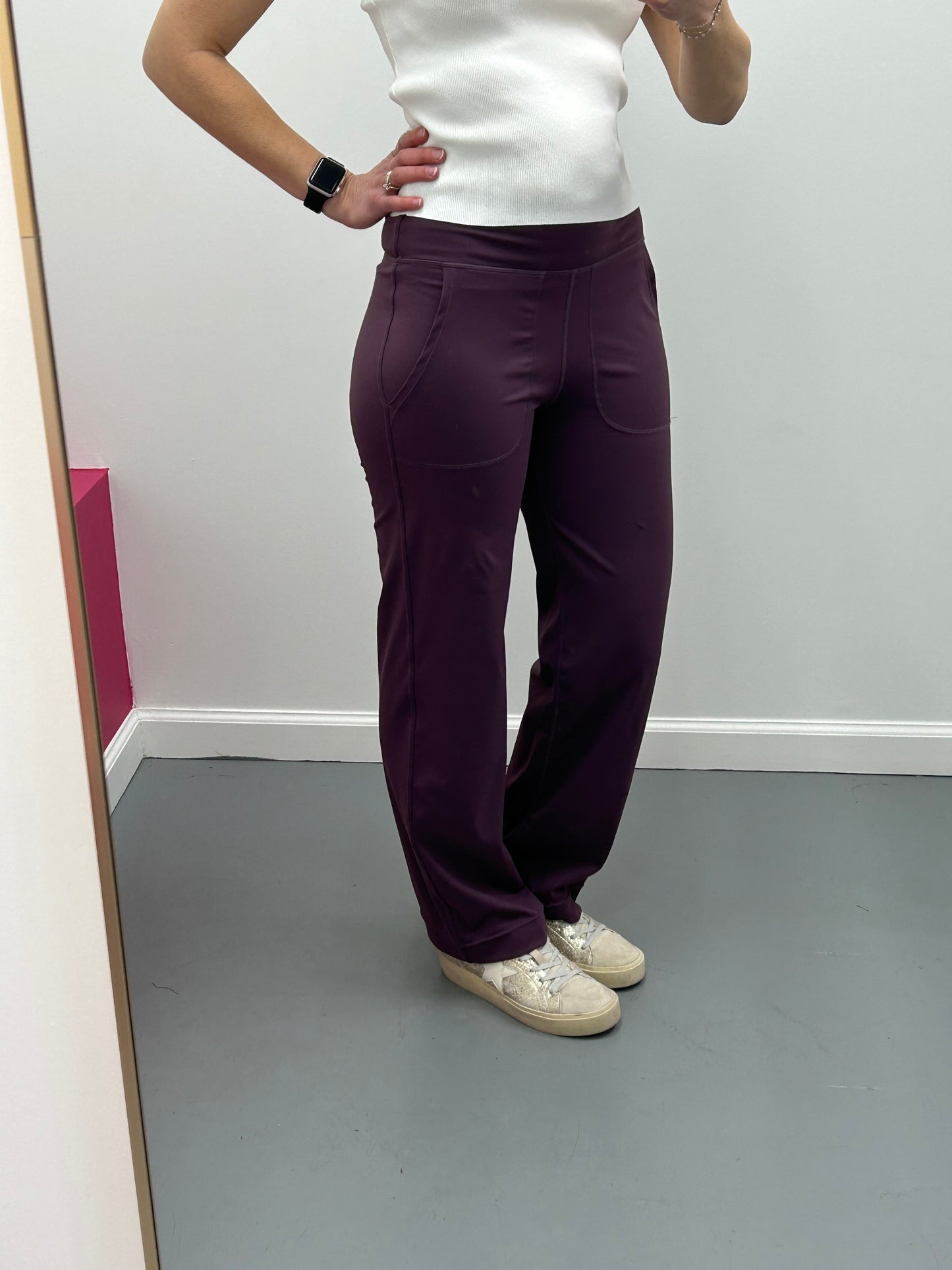 Straight Leg Butter Leggings Grape