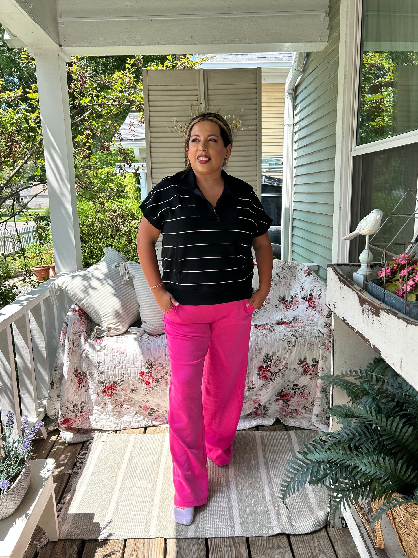 Cozy Wide Leg Pants Pink