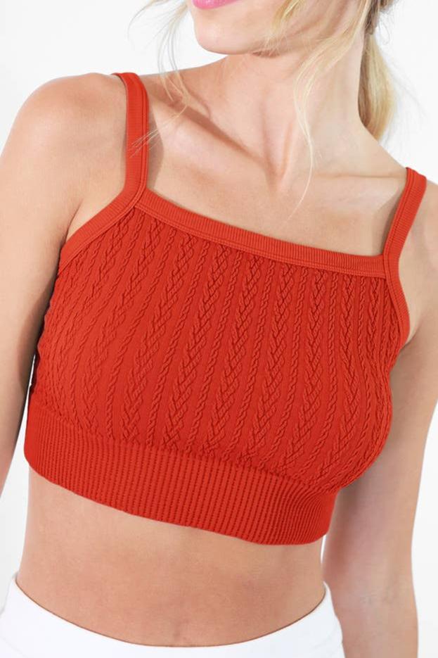 Cable Knit Bralette (9 colors)