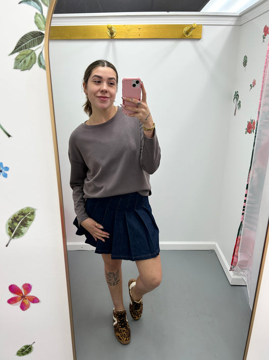 Luxe Sweatshirt Pebble