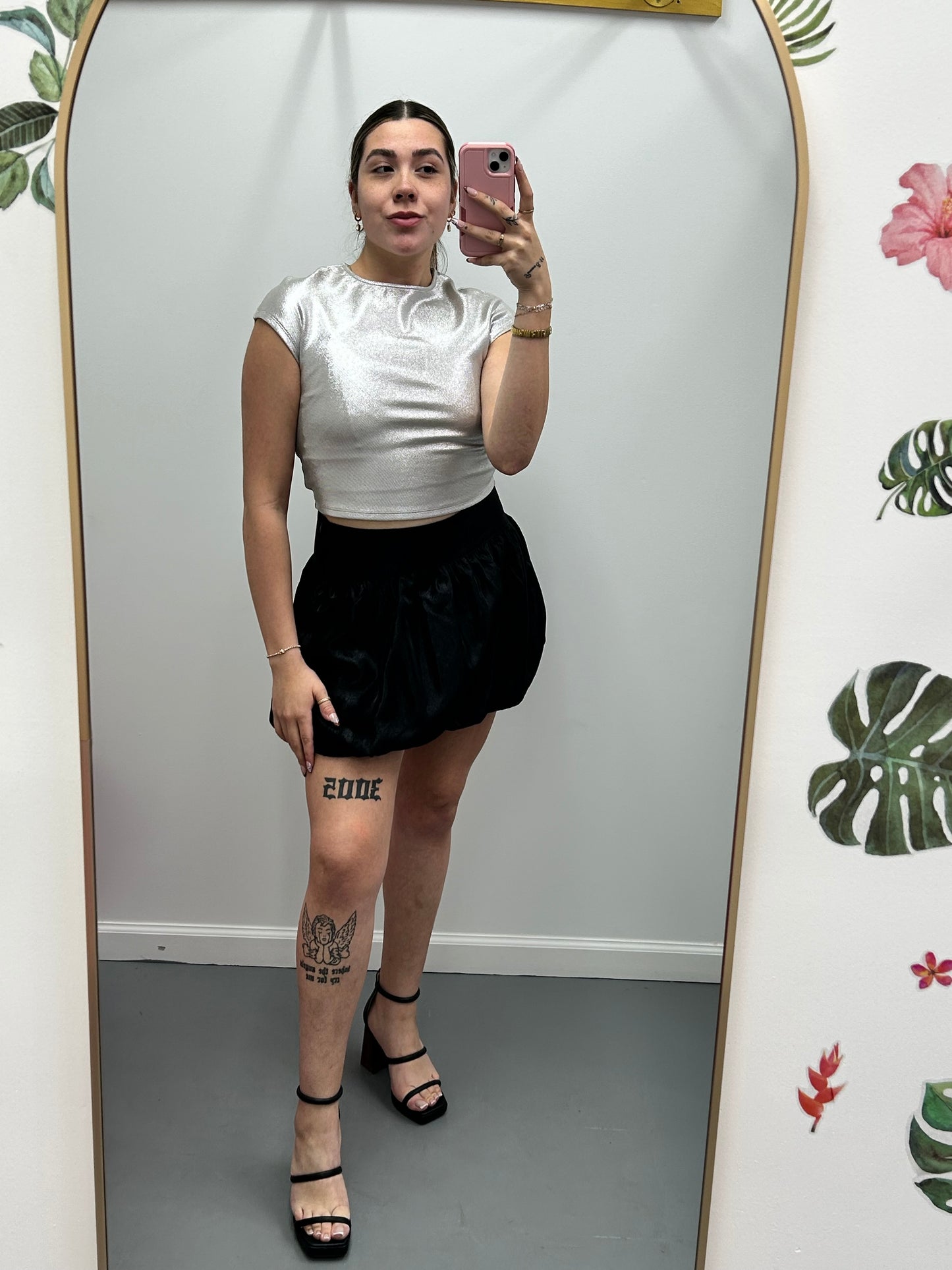 Glow Getter Top Silver