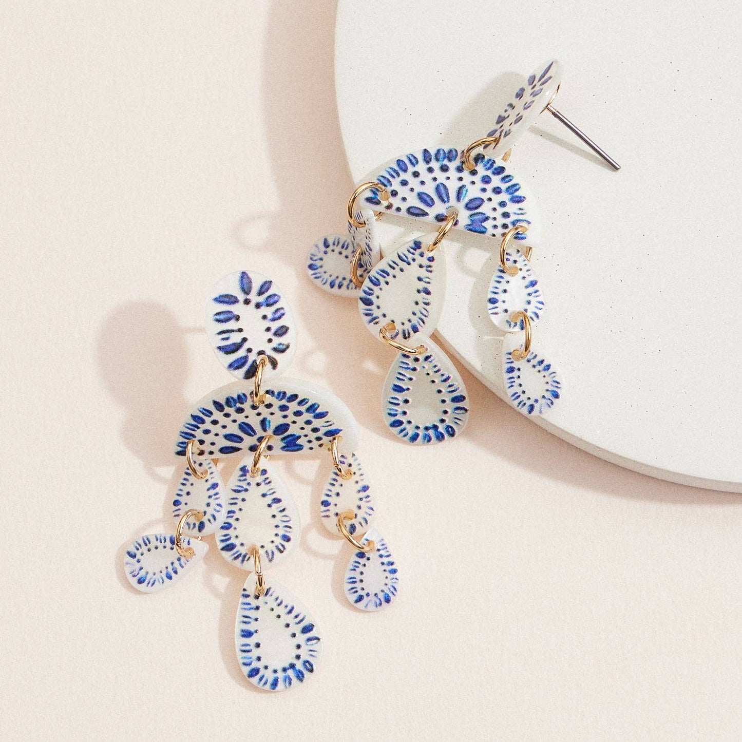 Mother of Pearl Chandelier Earrings