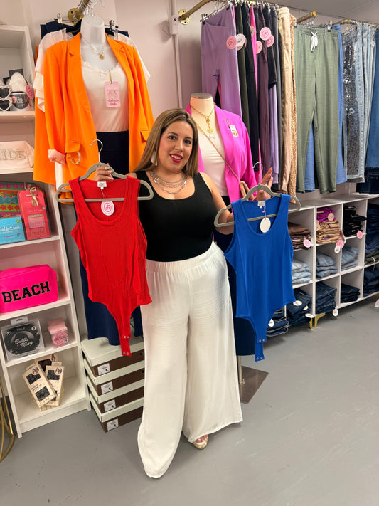 Ribbed Bodysuit Black