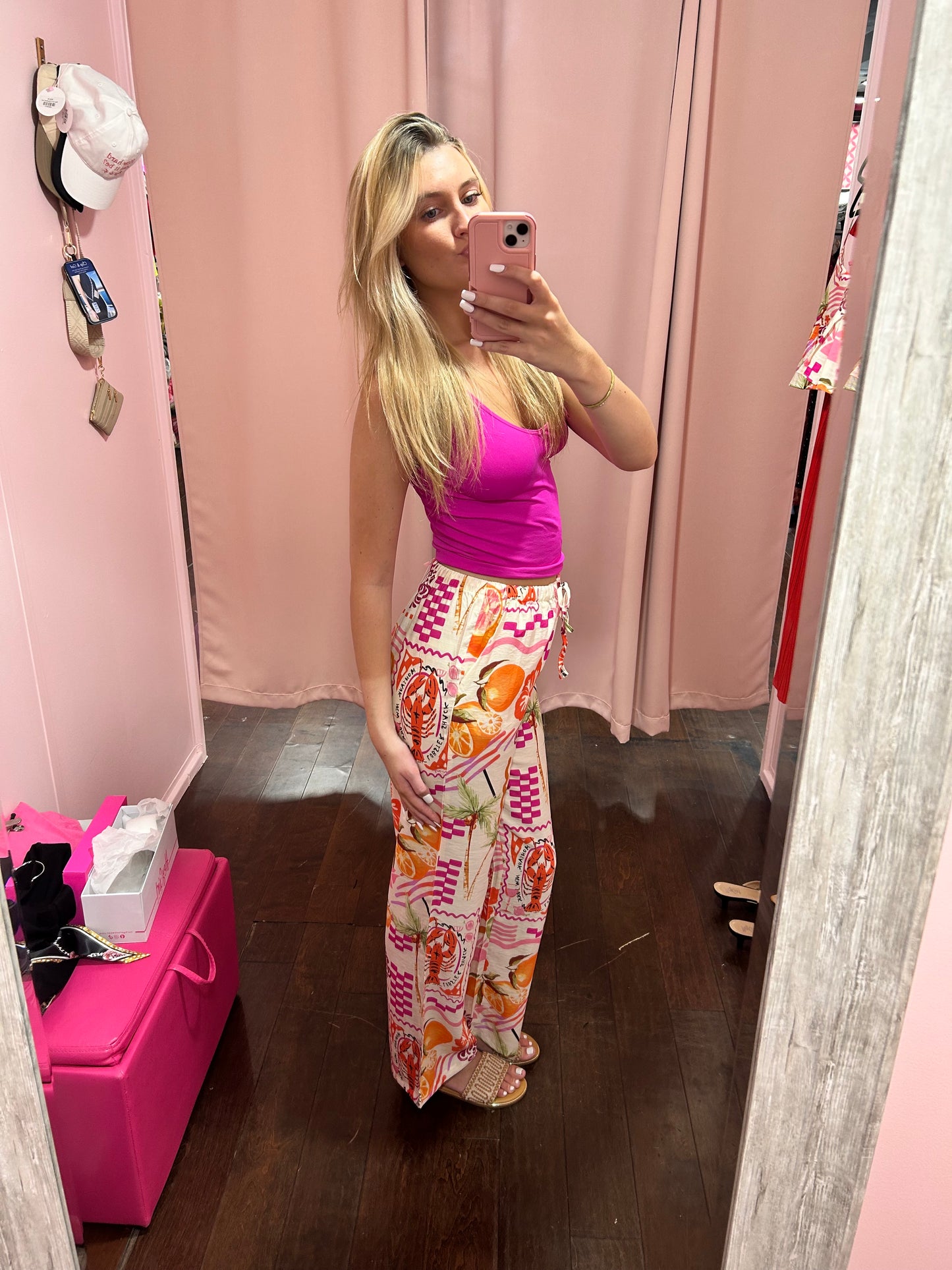 Tropical Postcard Wide Leg Pants