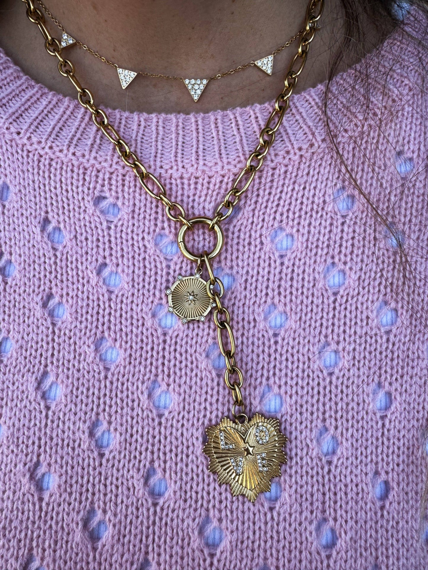 Corazon Charm Necklace