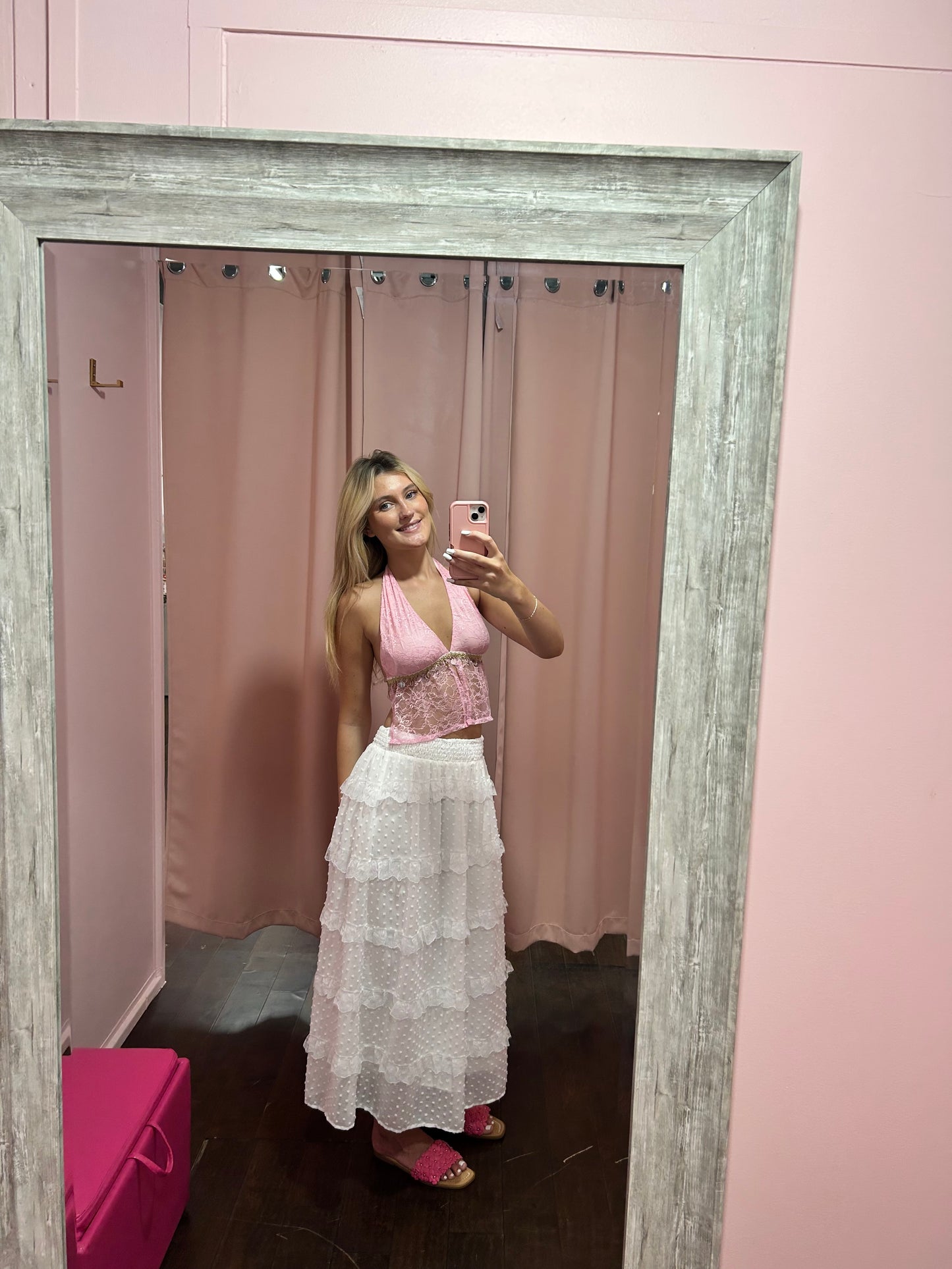 Pink Paradise Halter Top
