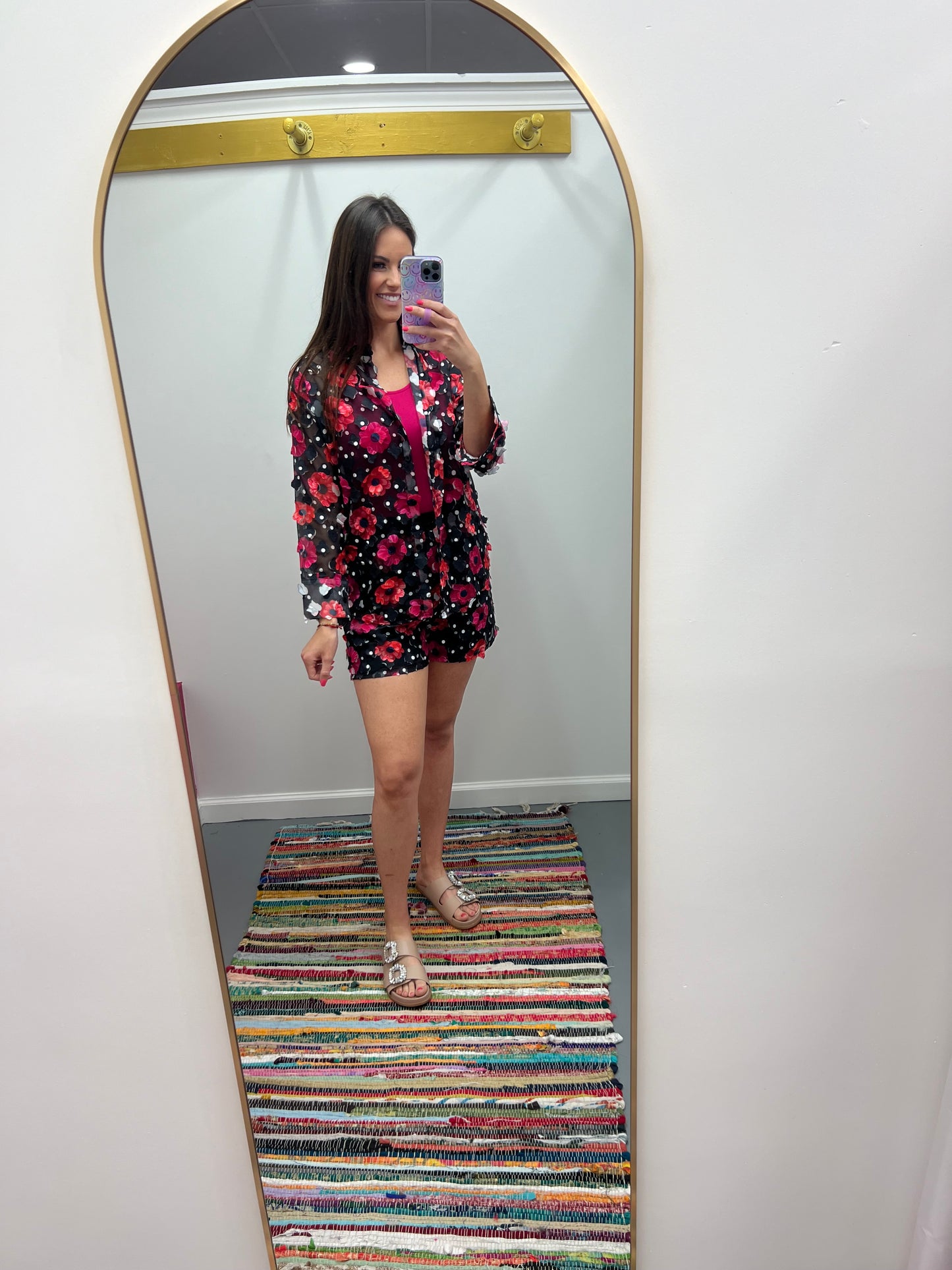 Floral Glam Set Black
