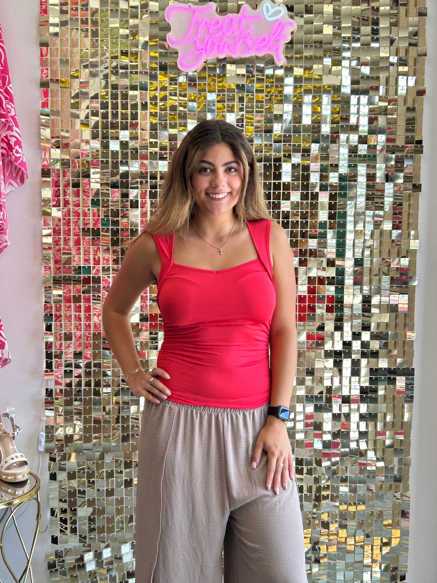 Sleveless Ruched Tank
