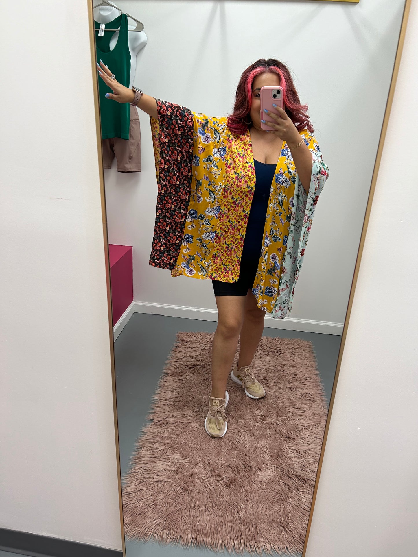 Floral Mix Short Kimono