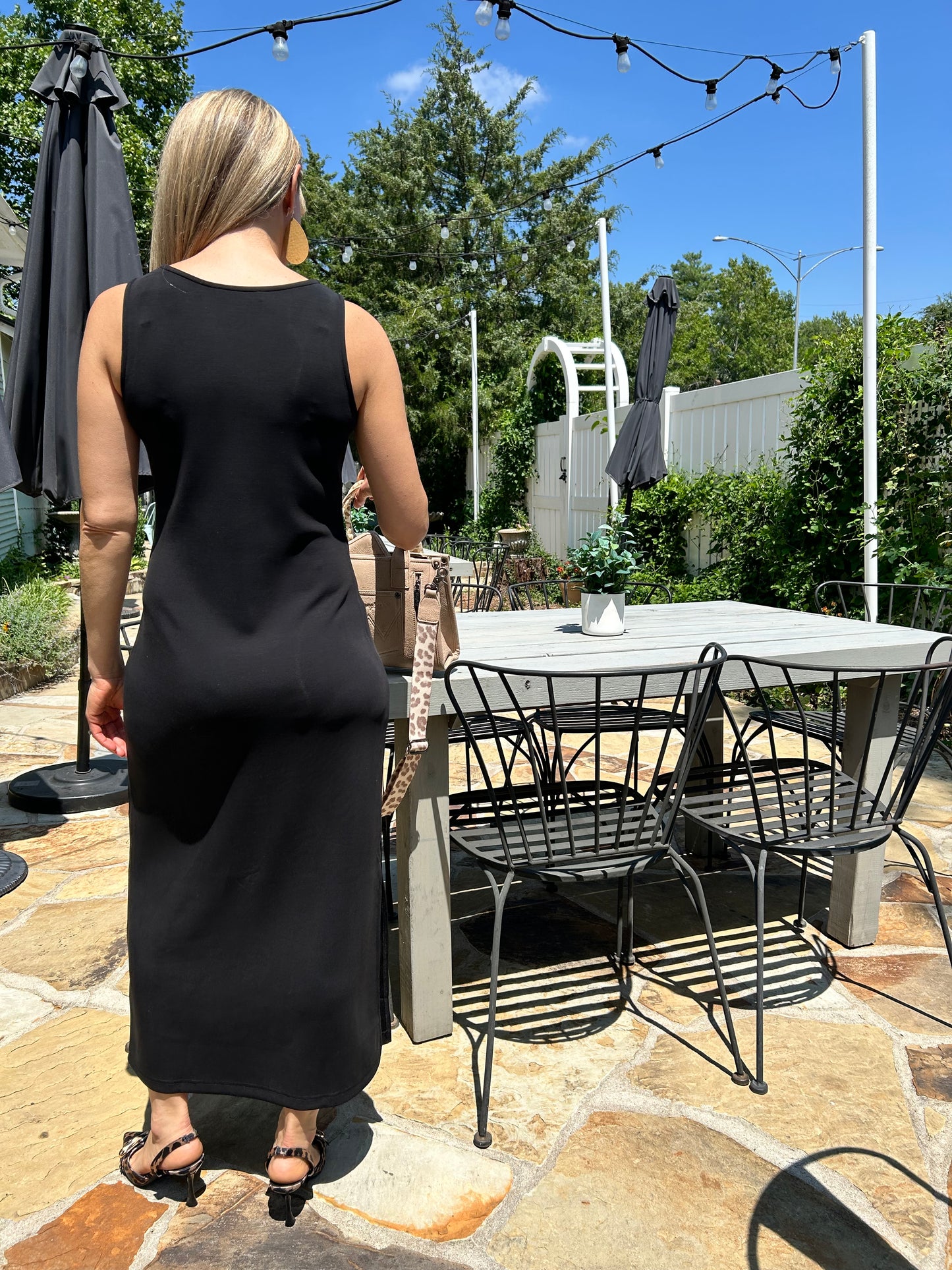 Luxe Tank Maxi Dress Black