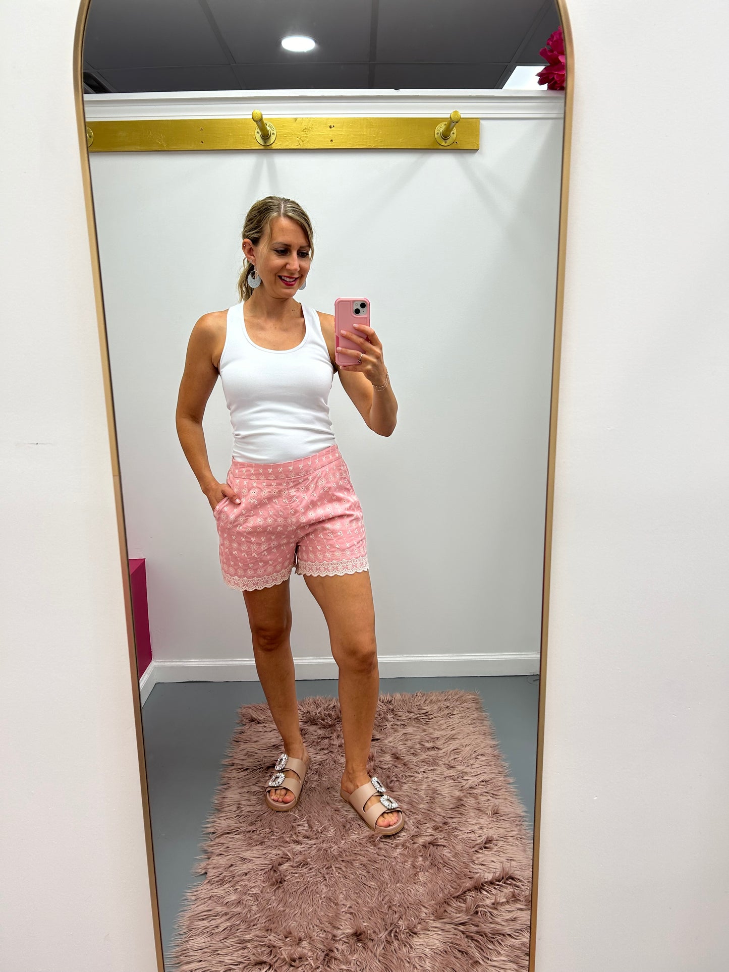 Eyelet Shorts